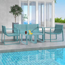 Weather-resistant Plastic 2-Person Bench with Curved Backrest by LJGDeals