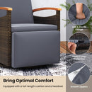 Swivel Reclining Chaise Lounge Set with Adjustable Backrest by LJGDeals