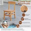 Patio Teak Wood Chair by LJGDeals