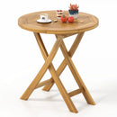 Patio Teak Wood Dining Table with Slatted Tabletop and Sturdy X-Shaped Frame by LJGDeals