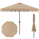 10 Feet Patio Umbrella Outdoor Market Umbrella with Crank Tilt Adjustment by LJGDeals