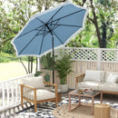 9 FT Patio Umbrella with Sun-Protective Canopy for Patio Garden Pool by LJGDeals