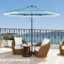9 FT Patio Umbrella with Sun-Protective Canopy for Patio Garden Pool by LJGDeals