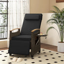 Patio Wicker Recliner Chair with Adjustable Backrest and Footrest by LJGDeals