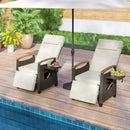 Double Camping Chair with Cup Holders Glass Racks and Mesh Pockets by LJGDeals