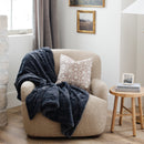 PATTERNED FAUX FUR THROW BLANKETS by Saranoni