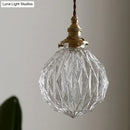 GobekUsa Pauline - Modern Industrial Sphere Ceiling Light Single Clear Glass Hanging Pendant Light for Living Room