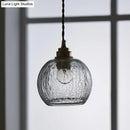 GobekUsa Pauline - Modern Industrial Sphere Ceiling Light Single Clear Glass Hanging Pendant Light for Living Room