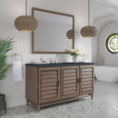 James Martin Portland 60" Single Bathroom Vanity, Whitewashed Walnut