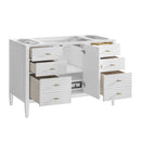 James Martin Myrrin 48" Single Bathroom Vanity, Bright White