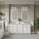 James Martin Bristol 72" Double Bathroom Vanity, Bright White