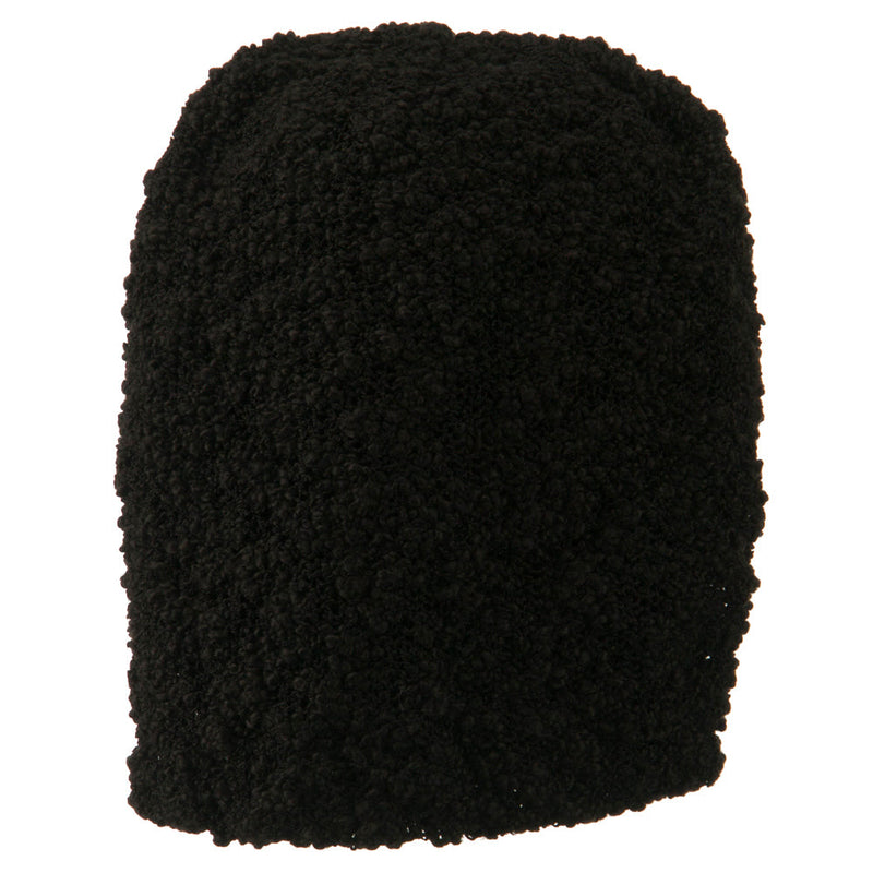Deep Crown Popcorn Pattern Reversible Beanie