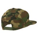 5 Panel Camouflage Flat Bill Snapback Cap