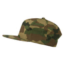 5 Panel Camouflage Flat Bill Snapback Cap