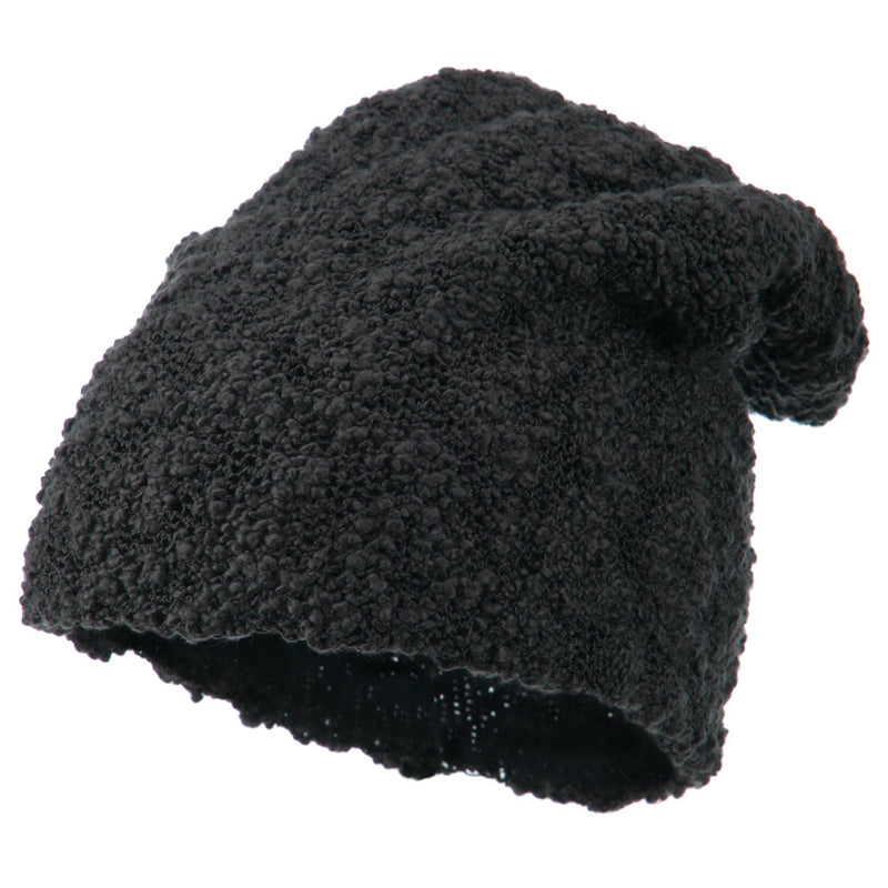 Deep Crown Popcorn Pattern Reversible Beanie