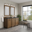 James Martin Bristol 60" Double Bathroom Vanity, Saddle Brown