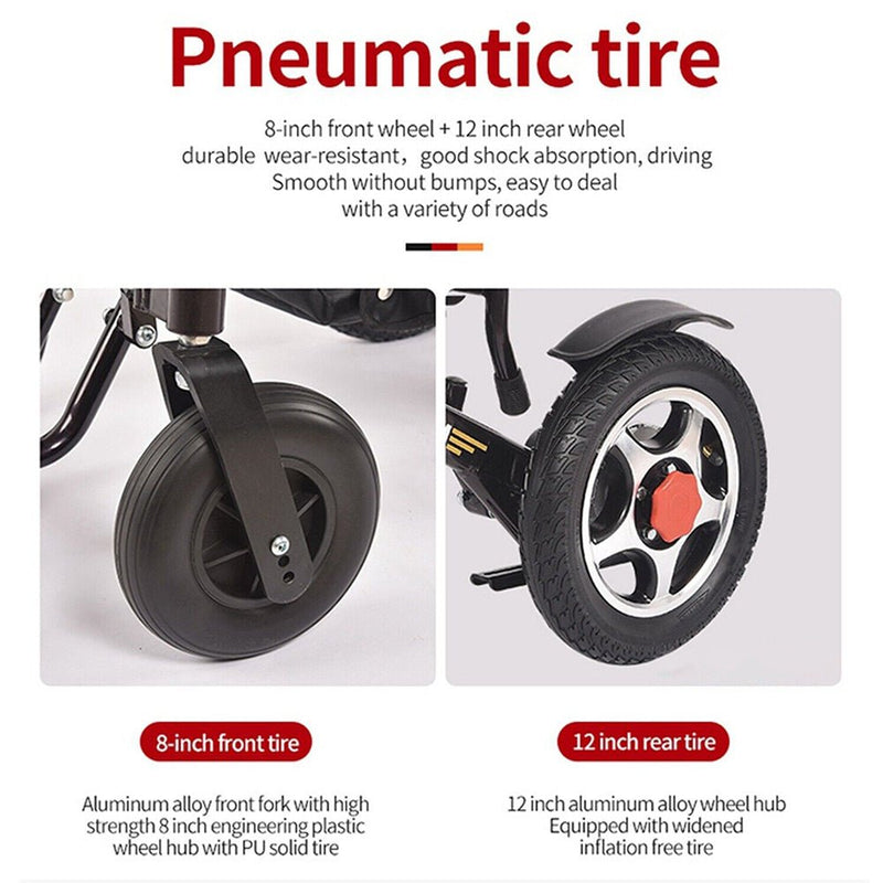 PCMOS DYW459 500W Portable Electric Lightweight Motorized Wheelchair (SAK74312)