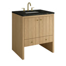 James Martin Hudson 30" Single Bathroom Vanity, Light Natural Oak