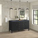 James Martin Myrrin 60" Double Bathroom Vanity, Carbon Oak