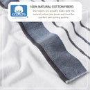 Decorative Cotton Stripe Bath Towel Set - Noelle Collection by Great Bay Home