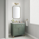 James Martin Chicago 30" Single Bathroom Vanity, Smokey Celadon