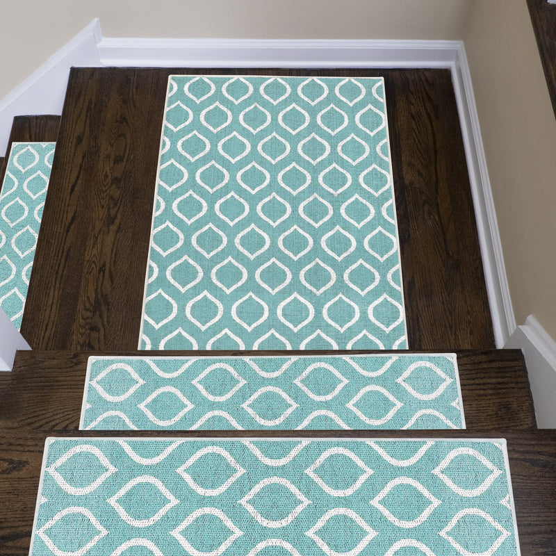 Sussexhome Drop Collection 2 x 3 Foot Heavy Duty Low Pile Landing Rug Runner