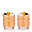 Pacific Crystal Tiki DOF Tumblers Set of 2 by Viski