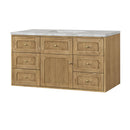 James Martin Laurent 48" Dual Mount Single Bathroom Vanity, Light Natural Oak