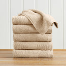 100% Cotton Woven Texture Bath Towel Set - Marbella Collection by Great Bay Home