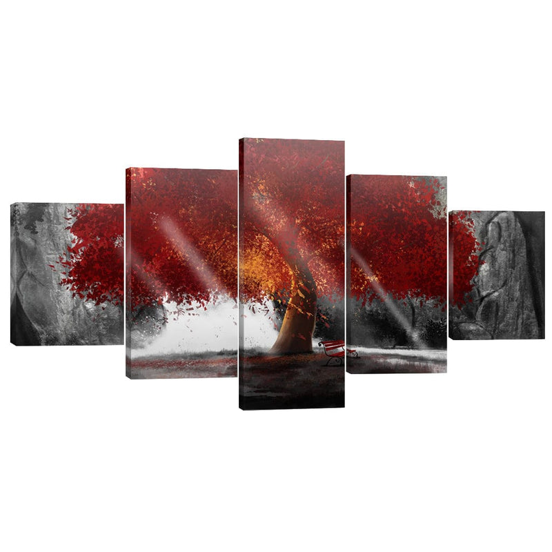 Peaceful Redwood Canvas - 5 Panel