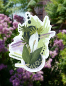Peace Lily Vinyl Sticker