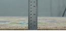 Peach Blue and Olive Hand Knotted Oushak Wool Area Rug - Turkish