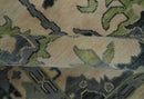 Peach, Charcoal and Green Hand knotted 8x10 and 9x12 Oushak Traditional Wool Area Rug by The Rug Decor