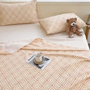 GobekUsa Diamond Pattern Bed Sheet Set: High Quality Polyester, Breathable Cool Mat for Summer