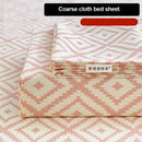 GobekUsa Diamond Pattern Bed Sheet Set: High Quality Polyester, Breathable Cool Mat for Summer