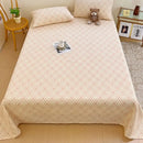 GobekUsa Diamond Pattern Bed Sheet Set: High Quality Polyester, Breathable Cool Mat for Summer