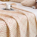 GobekUsa Diamond Pattern Bed Sheet Set: High Quality Polyester, Breathable Cool Mat for Summer