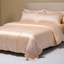 GobekUsa Cooling Cotton Solid Bedding Set Ultra Soft Quilt Cover for Summer