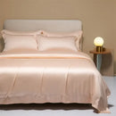 GobekUsa Cooling Cotton Solid Bedding Set Ultra Soft Quilt Cover for Summer