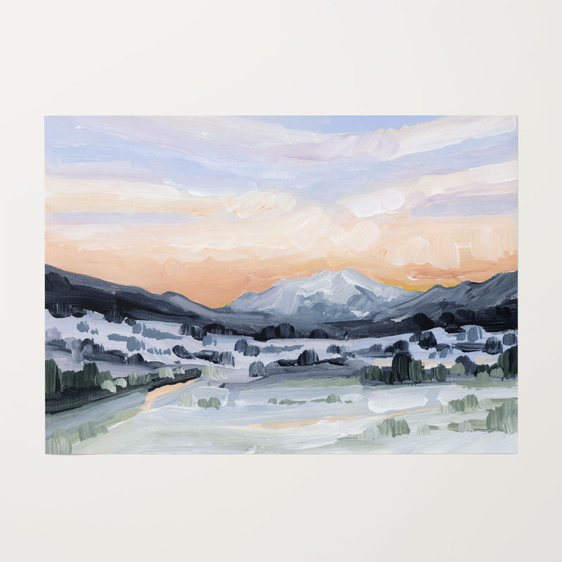 "Peach Skies" Art Print