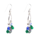 Peacock Abalone Drop Earrings