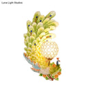 GobekUsa Peacock Wall Sconce with Crystal Shade - Country Resin 1-Light in Yellow/Green (1/2 Pack)