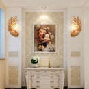 GobekUsa Peacock Wall Sconce with Crystal Shade - Country Resin 1-Light in Yellow/Green (1/2 Pack)