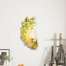 GobekUsa Peacock Wall Sconce with Crystal Shade - Country Resin 1-Light in Yellow/Green (1/2 Pack)