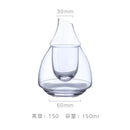 Pear shaped glass wine decanter and ice jug set dining room decor by Decorbites