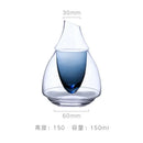 Pear shaped glass wine decanter and ice jug set dining room decor by Decorbites