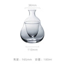Pear shaped glass wine decanter and ice jug set dining room decor by Decorbites
