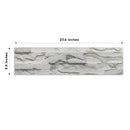 Pearl Bush - Self-Adhesive 3D Peel & Stick Real Stacked Stone Tiles [Pack of 10]
