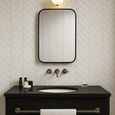 Pearl Glossy Chevron Ceramic Tiles 2x6