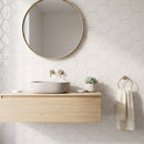 Pearl Glossy Hexagon Ceramic Tiles 5